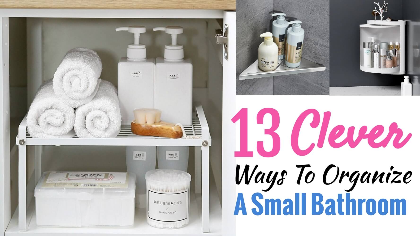 13 bathroom organization for small spaces