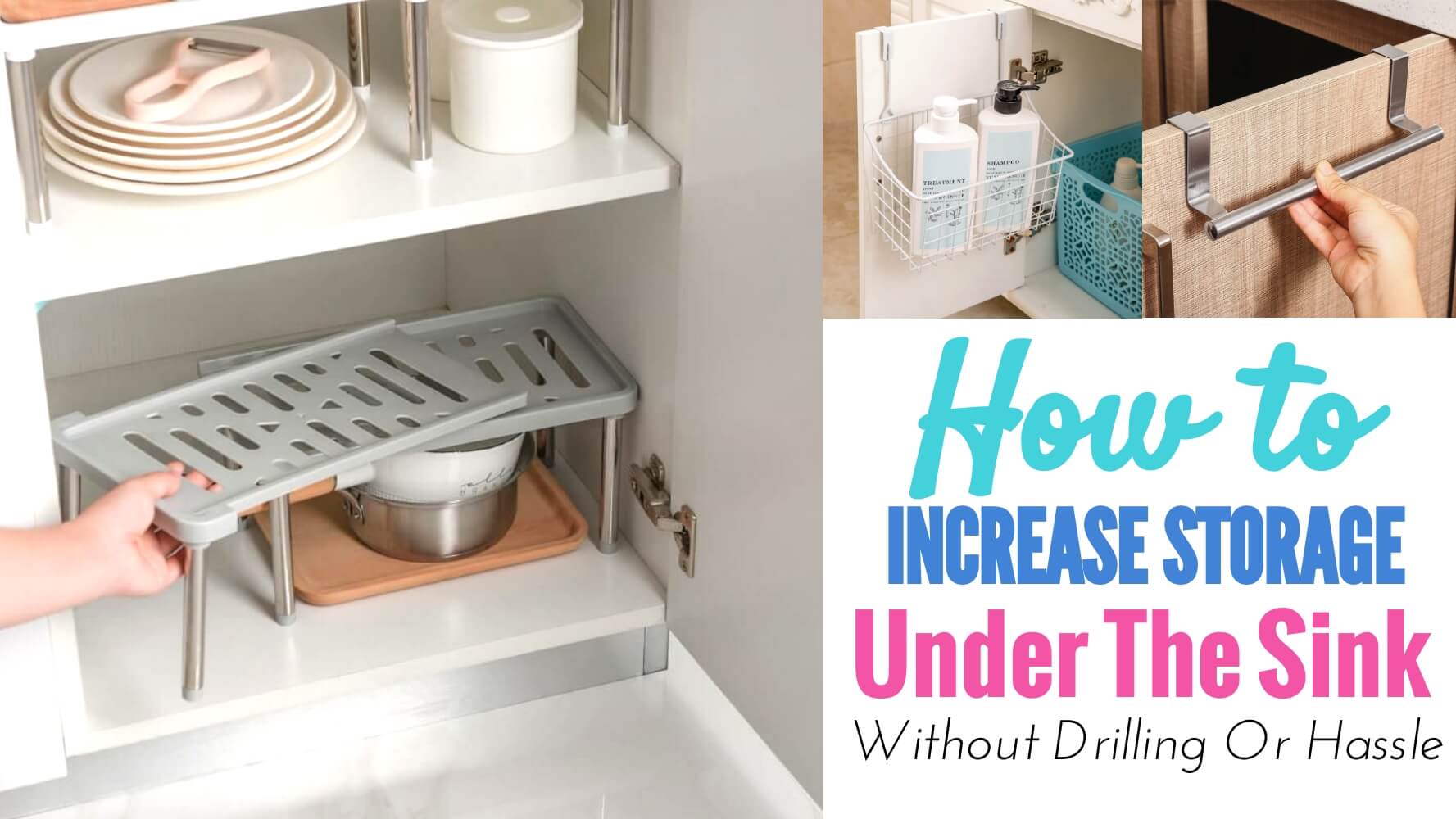 how to increase storage space under the sink