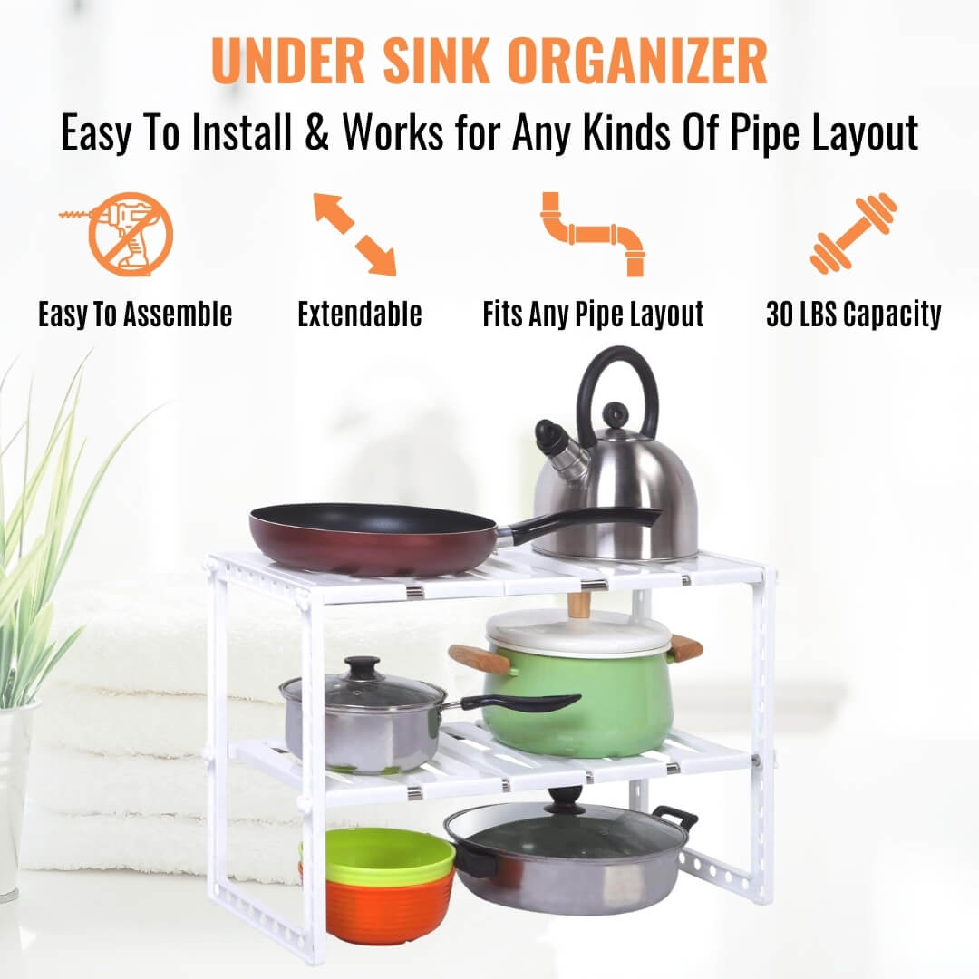 Customizable Under Sink Organizer - Homewhis