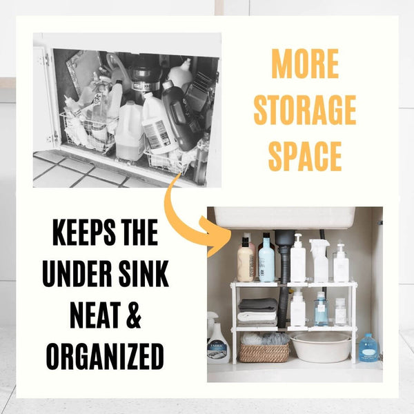 Customizable Under Sink Organizer - Homewhis