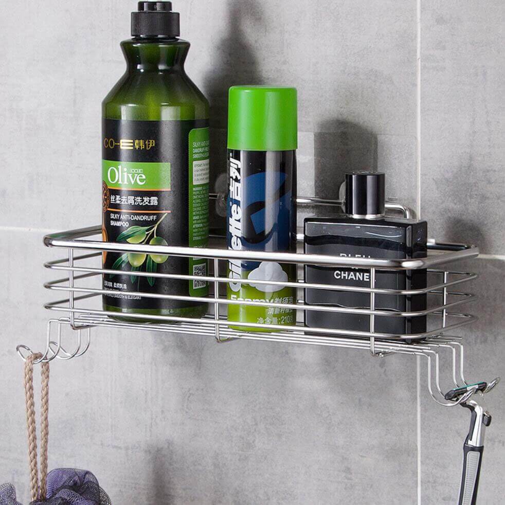 304 Stainless Steel Bathroom Caddy (Drill Free)